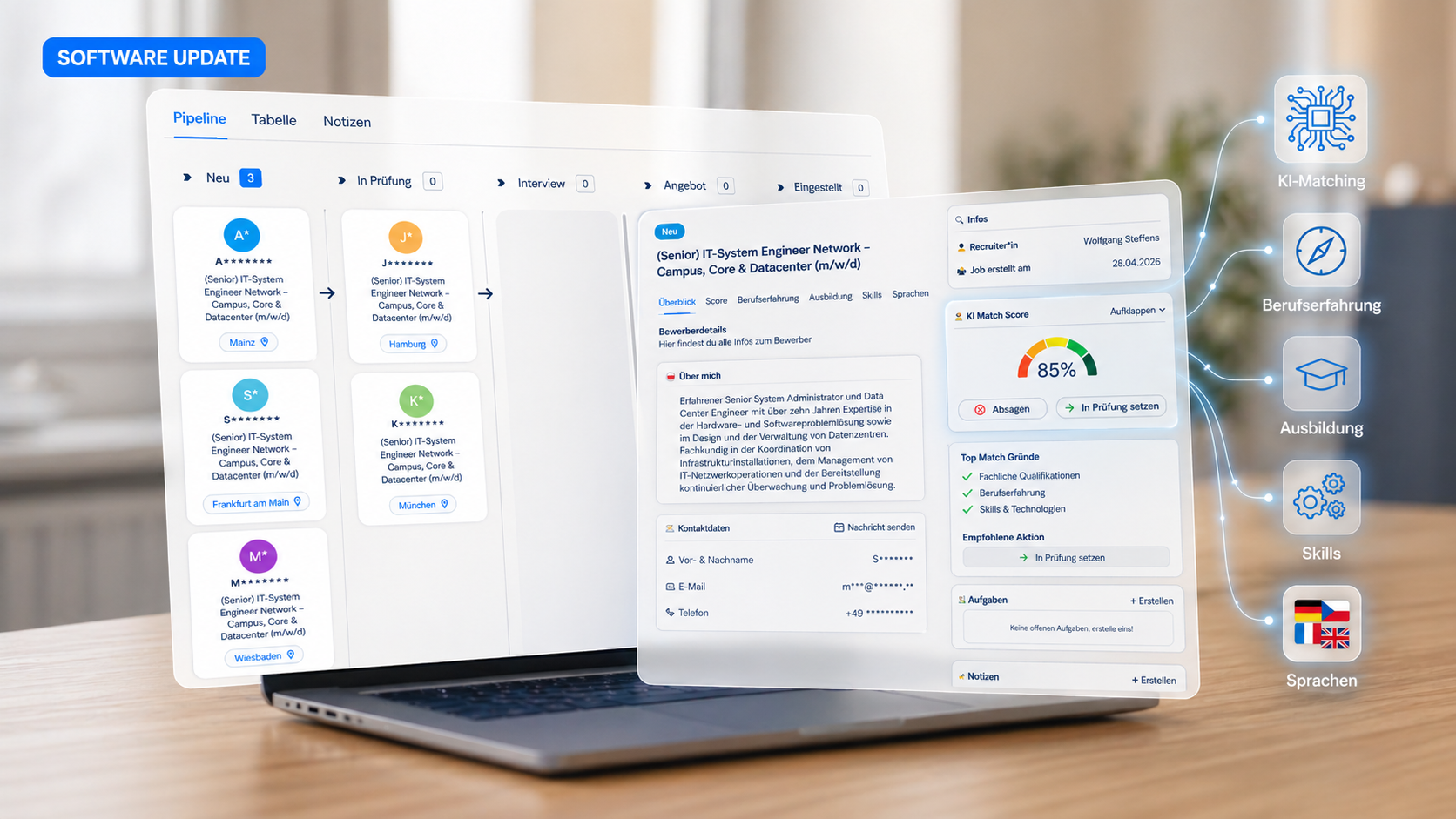 🚀 Neue Features: Smarter rekrutieren mit KI & Pipeline